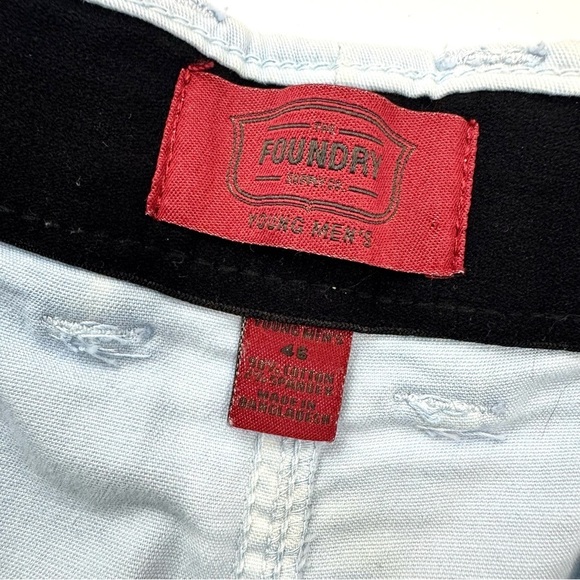 Foundry Men’s Sz 46 Shorts 9.5” Comfort Stretch Big & Tall Sky Blue 2 Tone Ombré - Picture 5 of 9